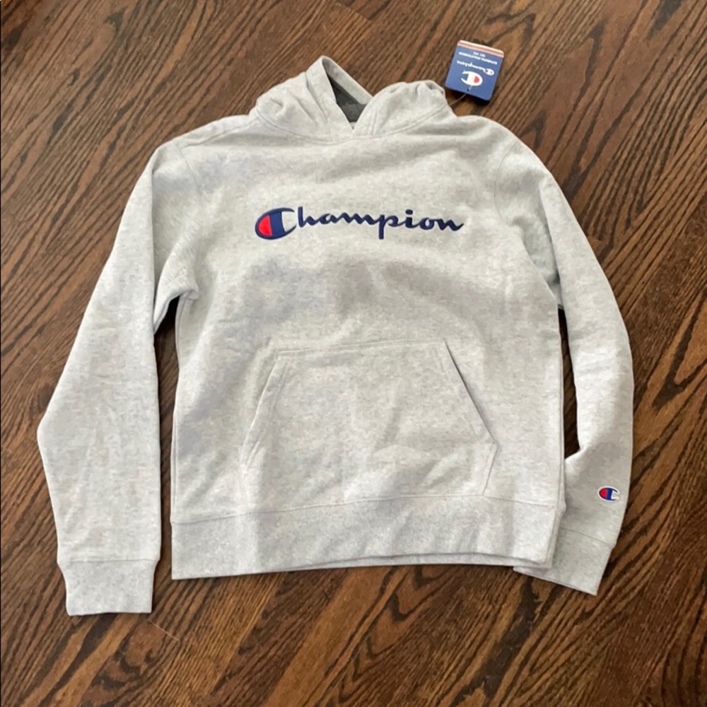 Grey champion hoodie